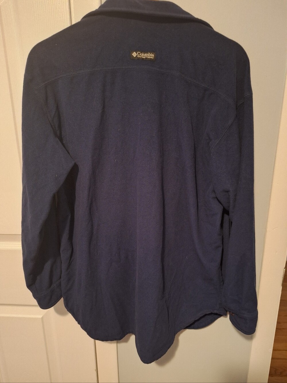 Columbia Dark Blue Fleece Botton Up